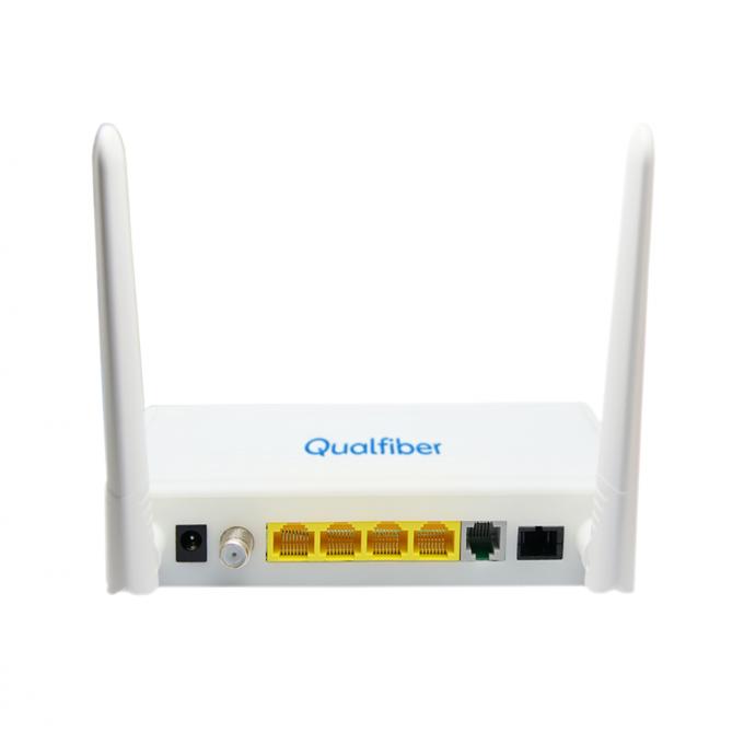 Fiber ONU Device 1GE 3FE WIFI CATV POTS Datasheet QF-HX103WCP For HGU