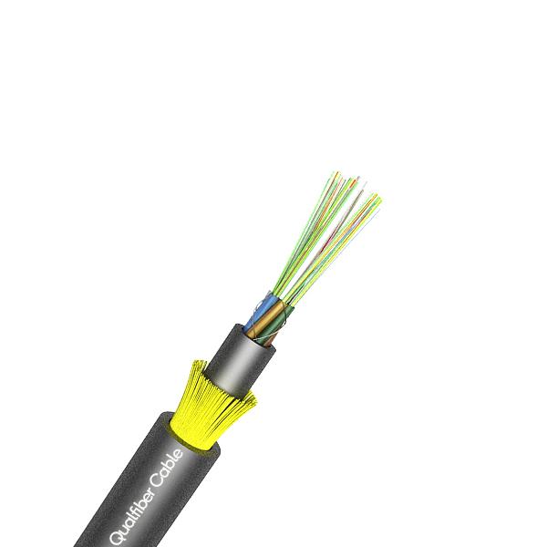 Kevlar Yarn Reinforce ADSS Fiber Optic Cable 24 Cores With Double Sheath