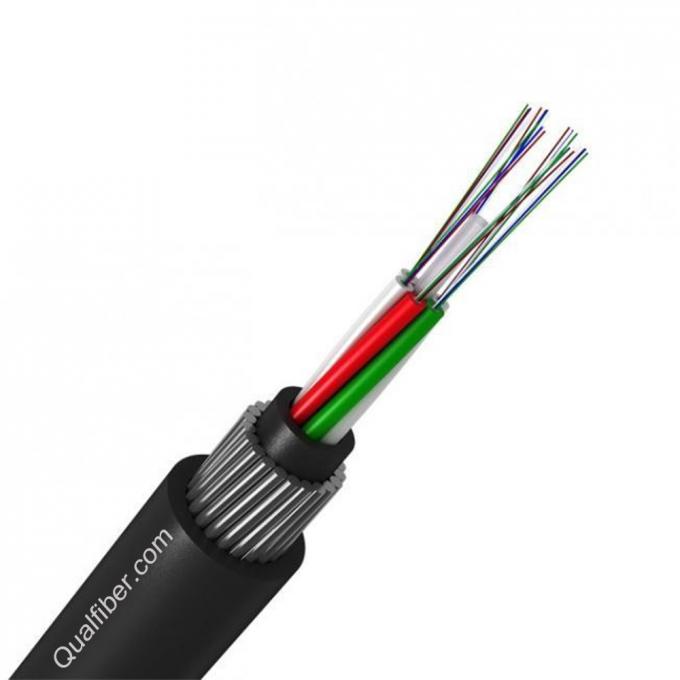 Steel Spire Armored Double Sheath Laying in the Ground Fiber Optic Cable with Loose Tube