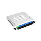White 1x8 PLC Splitter Lgx Box 1260 nm To 1650nm Operating Wavelength supplier