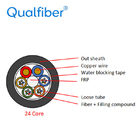 G652D 24 Core SM Fiber Optic Cable , Outdoor Composite Fiber Optic Cable supplier
