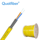 2 Core Spiral Steel Armored Fiber Optic Cable GJFJV With Double Sheath supplier