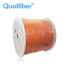 2 Core Spiral Armor Indoor Fiber Optic Cable Orange Color With Braiding supplier