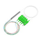Mini 1x16 PLC Splitter Customized Connector / Pigtail Length With Colorful Loose Tube supplier