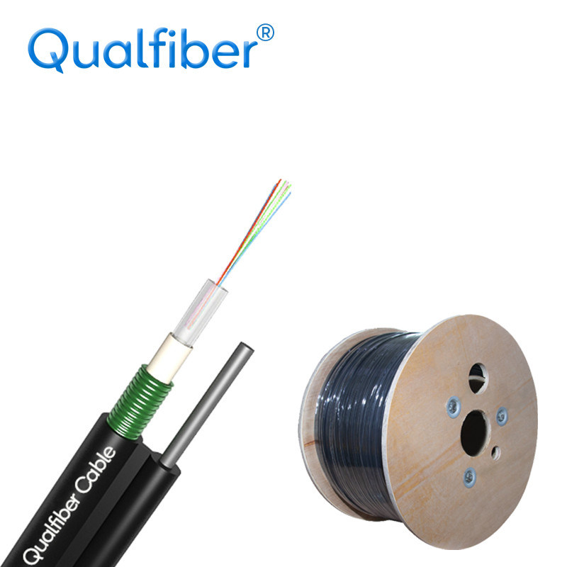 Single Mode Fig8 Armored Fiber Optic Cable Steel wire supported GYXTC8S