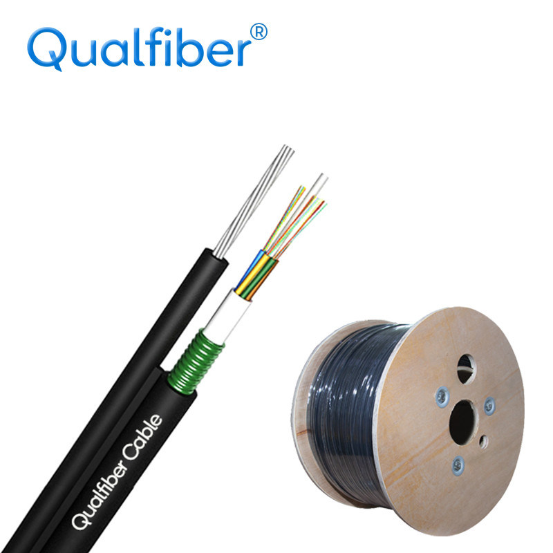 Steel Wire Multi Strand Fiber Optic Cable , Figure 8 Aerial Cable GYFTC8A