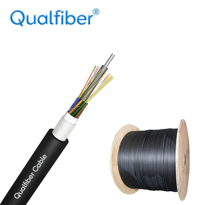 Aluminum Tape Armored Network Cable , GYT Aaerial Fiber Optic Cable Duct Type
