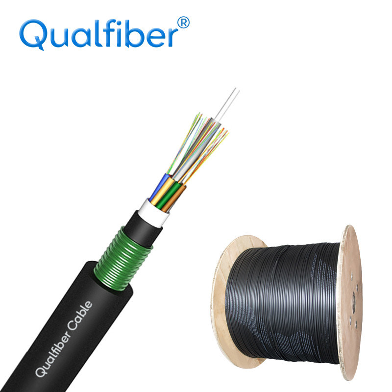 Direct Burial Armored Fiber Optic Cable GYTFY53 With PBT Loose Tube