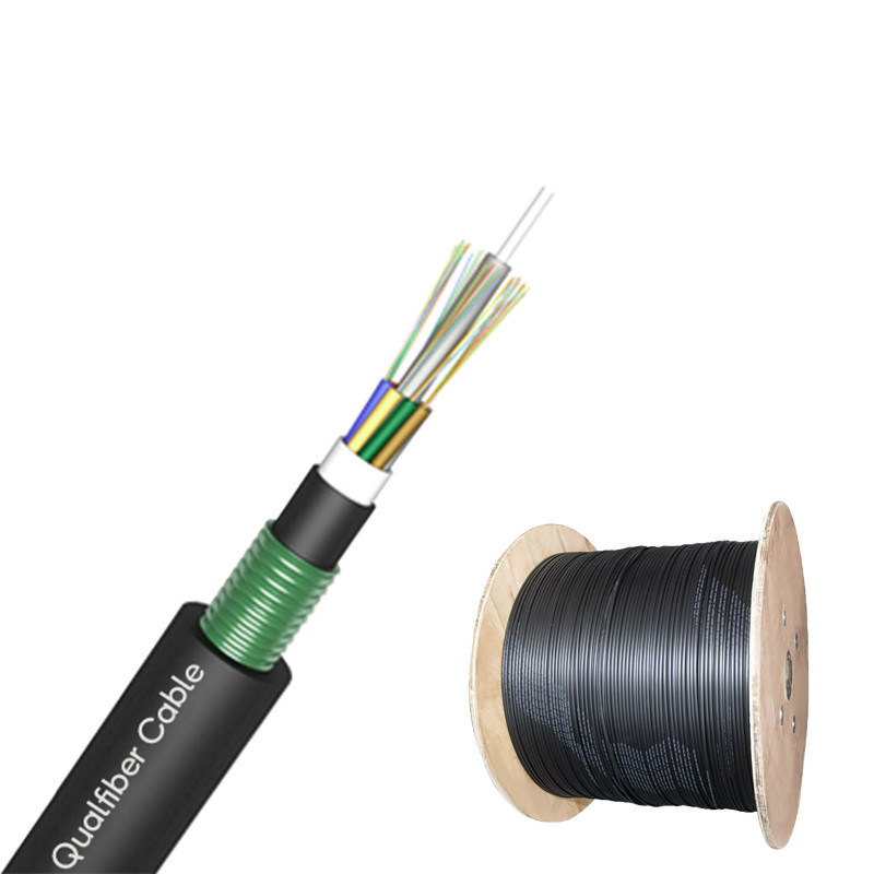 Armored Underground Fiber Optic Cable , Outdoor Double Sheathed Cable