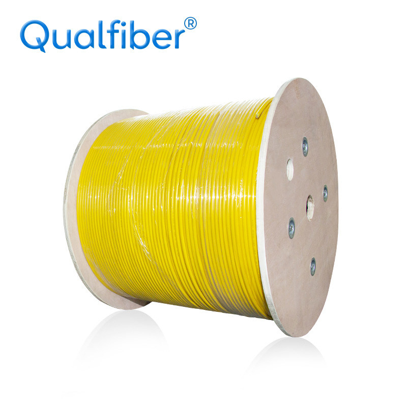 2 Core Spiral Steel Armored Fiber Optic Cable GJFJV With Double Sheath