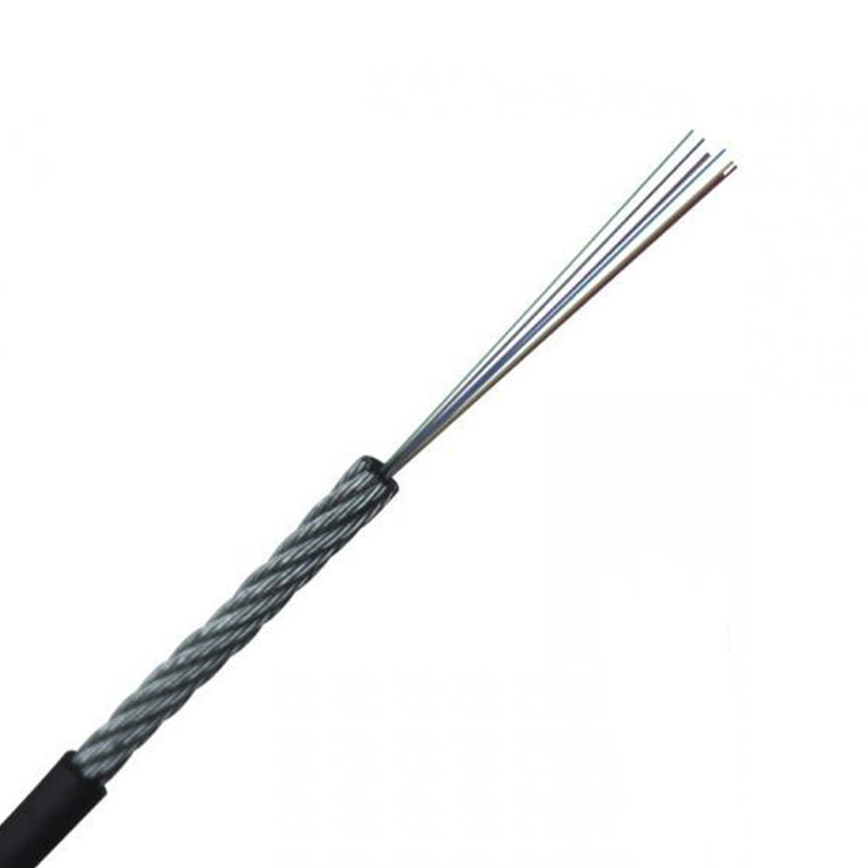 Grounding Armored Fiber Optic Cable GYTC8S With Steel Wire / FRP Central