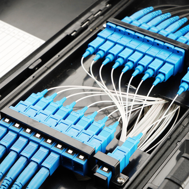FTTH Fiber Optic Splice Closure 24 Core Inline Horizontal Connector Box