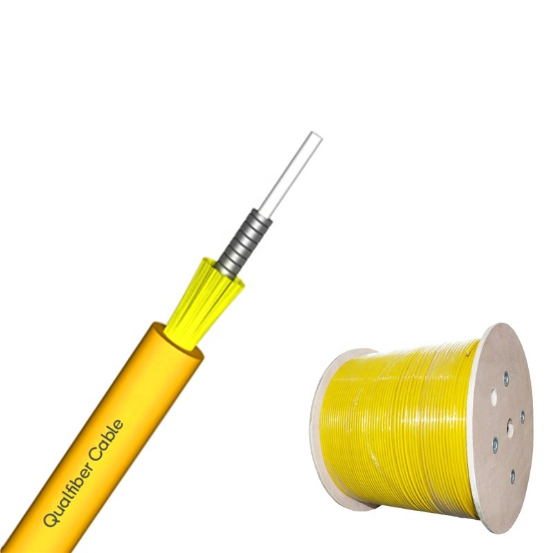 GJFJV Armored Fiber Optic Cable Single Mode With LSZH / PVC / OFNR Jacket