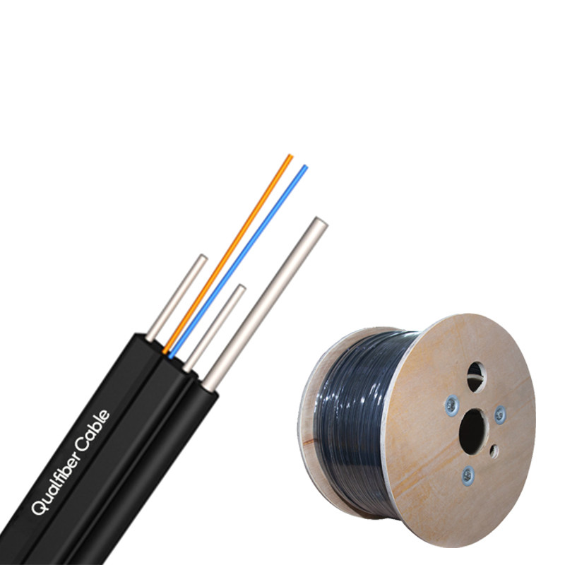 FRP Strength FTTH Drop Cable 1/2/4 Core Aerial Outdoor Drop Cable With