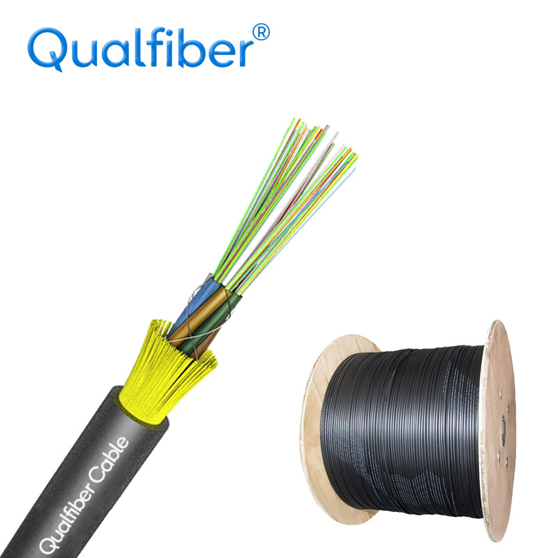 24 48 Core Single Mode Fiber Optic Cable G652D GYFTY For Outdoor / Burial