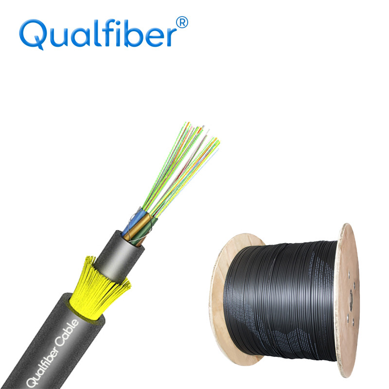 Kevlar Yarn Reinforce ADSS Fiber Optic Cable 24 Cores With Double Sheath