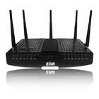 FTTH Black VDSL2 Modem 1600Mbps Wireless VOIP Router IEEE 802.3