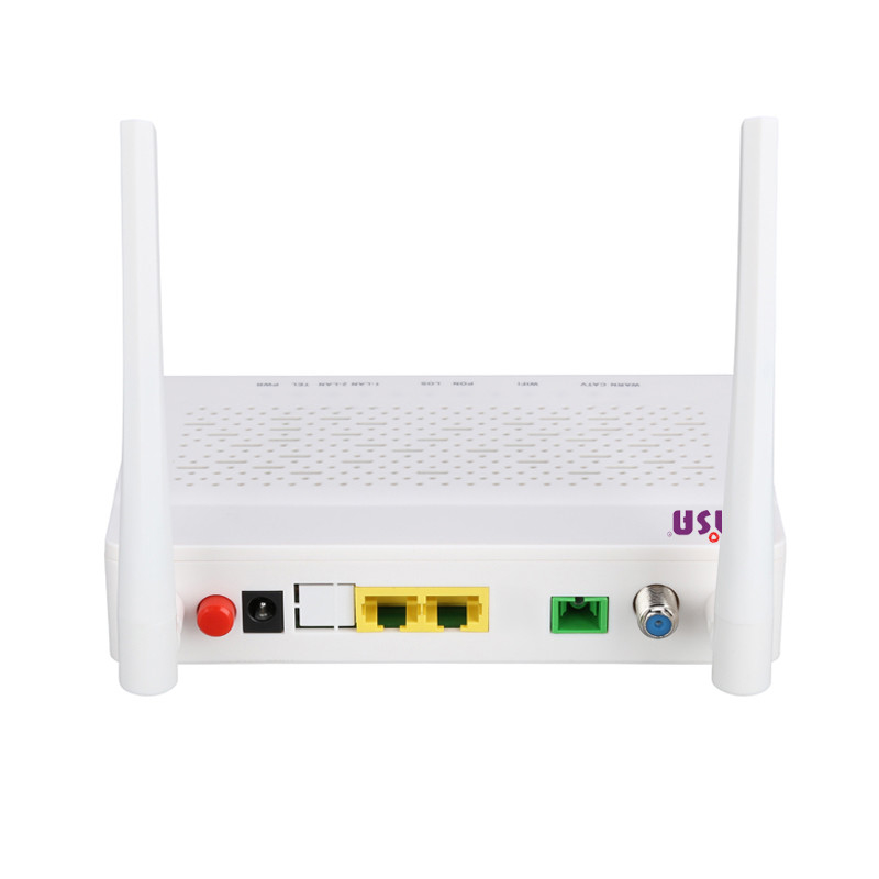 FTTH Onu Olt Gpon 1GE+1FE+WIFI+CATV OP152W-RF Fiber Optic Wifi CATV
