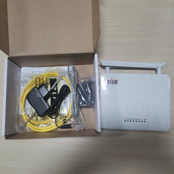 Zisa A104wl Dsl Wifi Adsl2+ Modem 300mbps Vdsl 2.4g 4fe+N300 Router