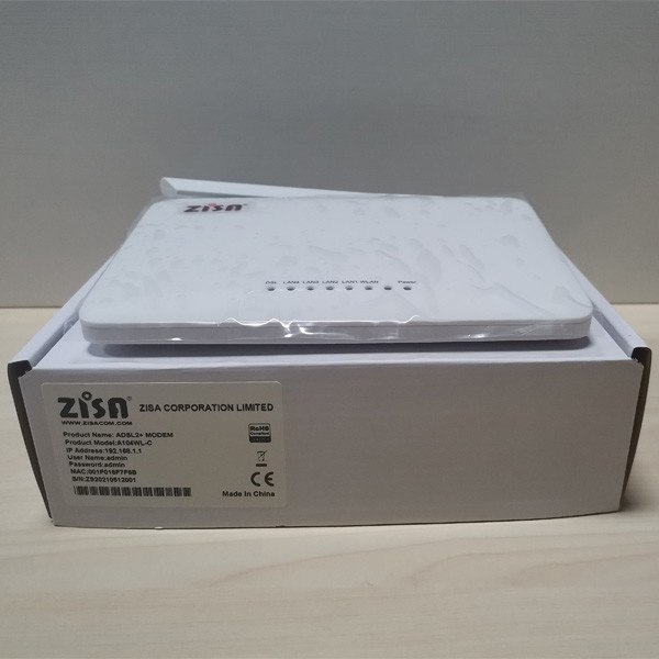 2.4G Wireless ADSL2+ MODEM 4ETH ADSL2+ Router 4FE White CE